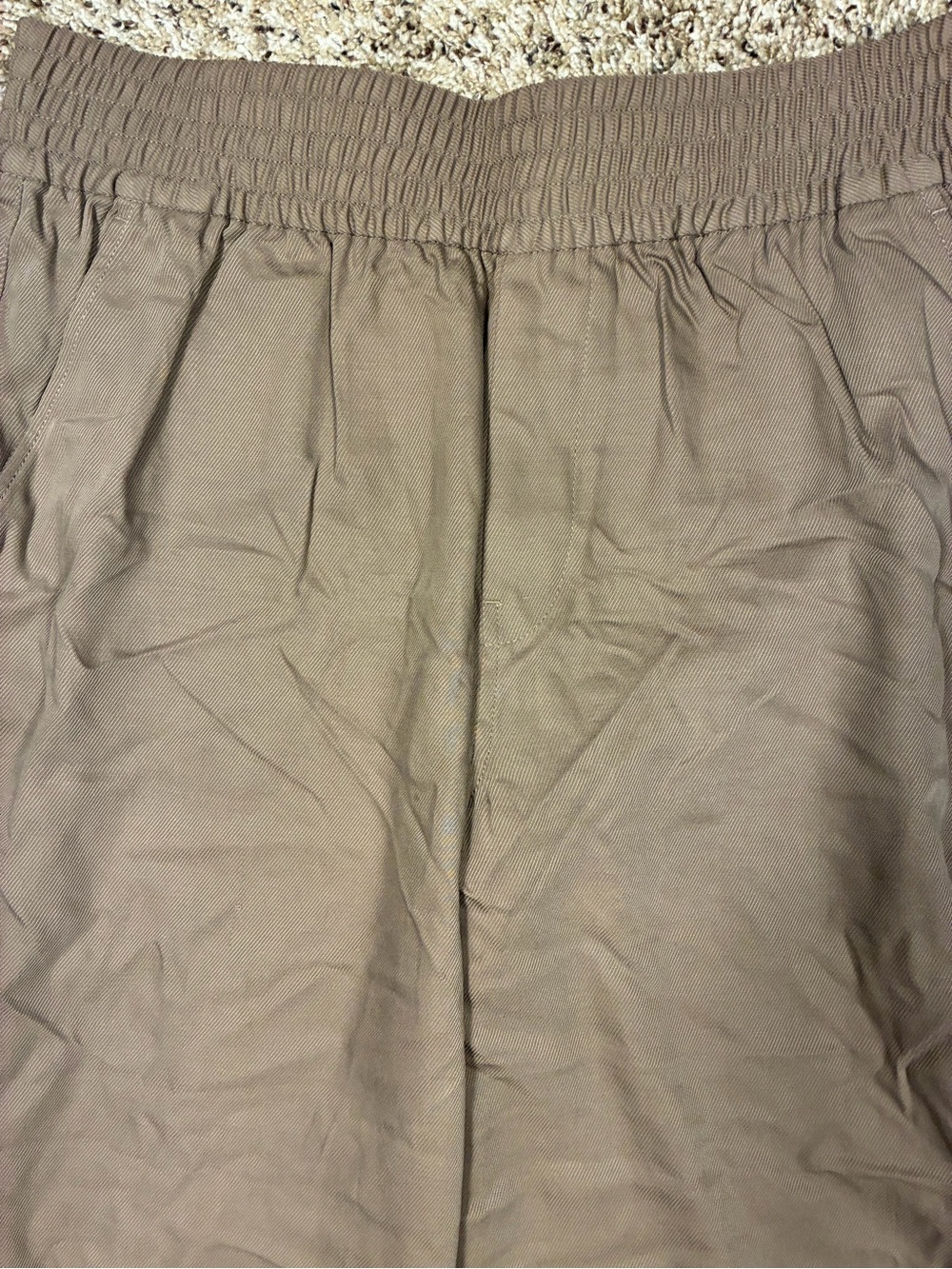 Madewell Draperweave Carley Wide Leg Pull On Pants Castle Rock Brown - Picture 10 of 11